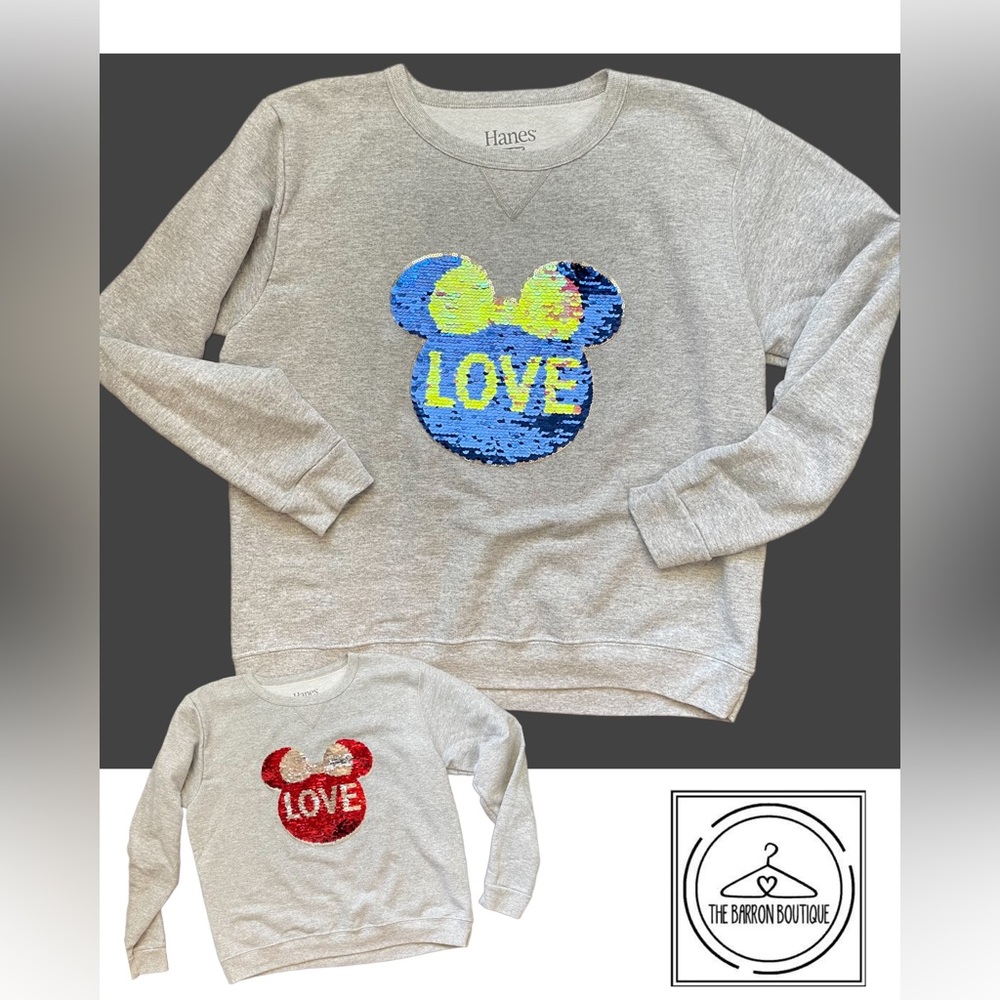 Sequined All Ears Mickey Sweatshirt